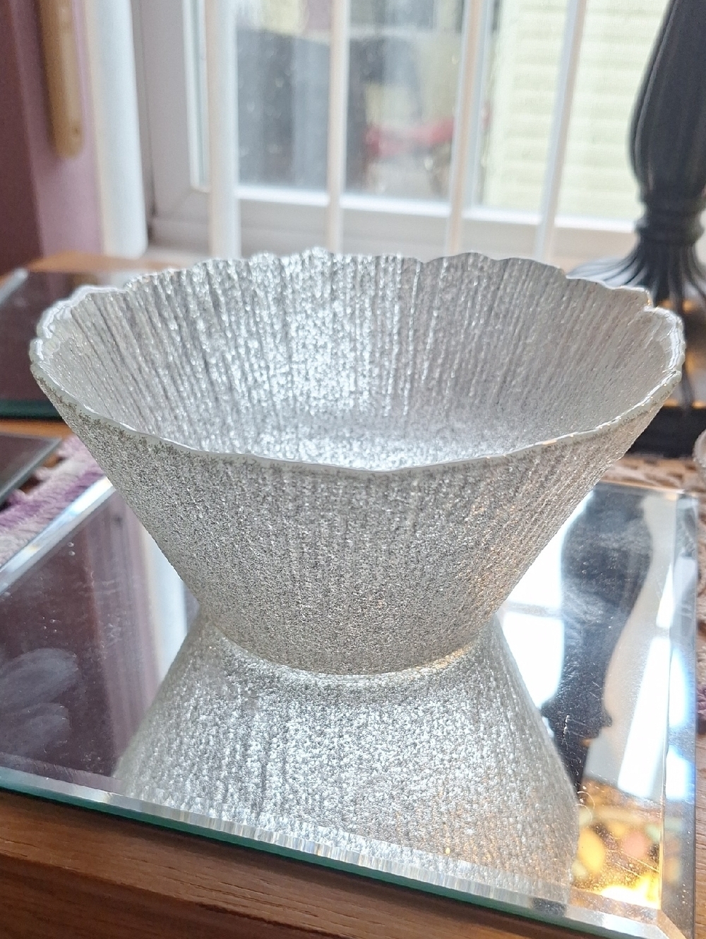 Scandinavian glass bowl, identified as the "Heinä"